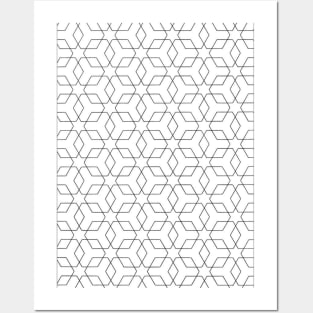 Hexagon Geometry Posters and Art